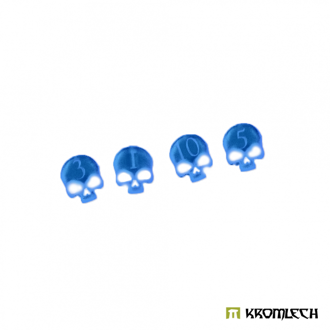 Skull Wound Tokens - Blue