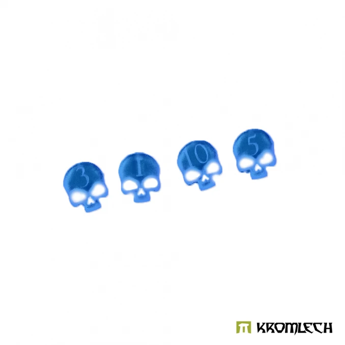 Skull Wound Tokens - Blue