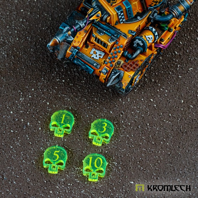 Skull Wound Tokens - Green