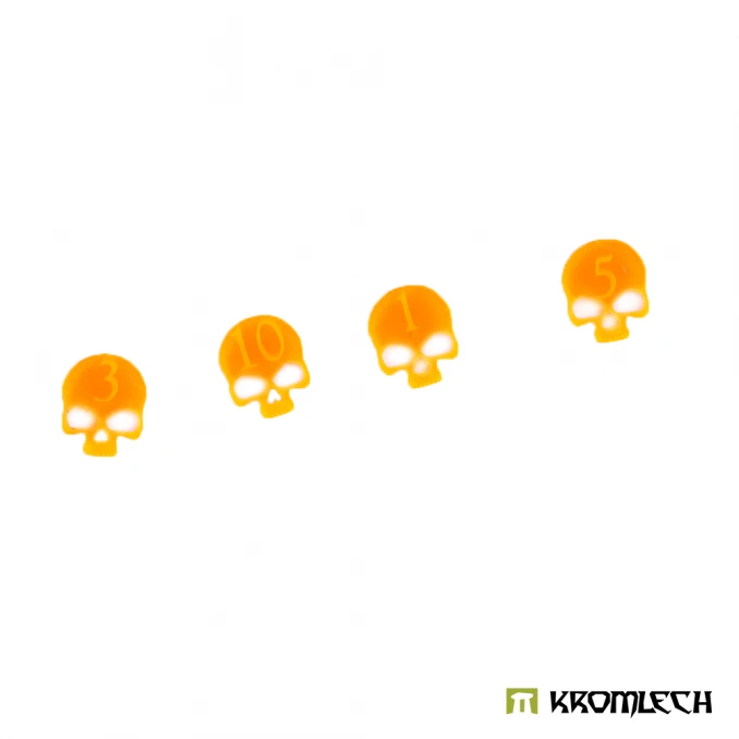 Skull Wound Tokens - Orange