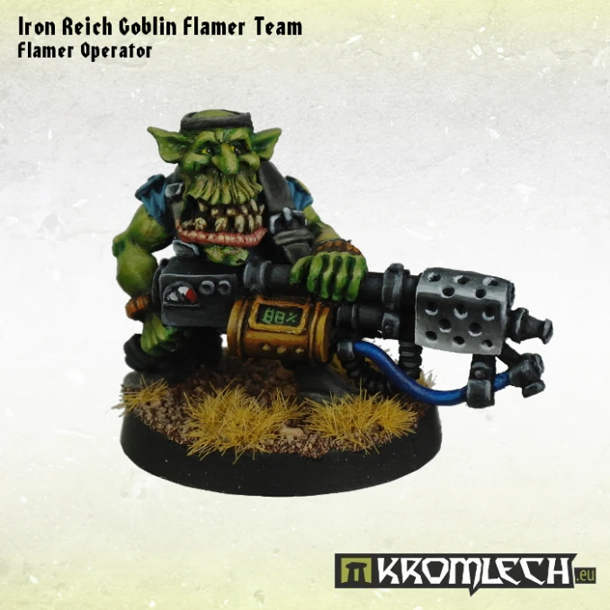Iron Reich Goblin Flamer Team