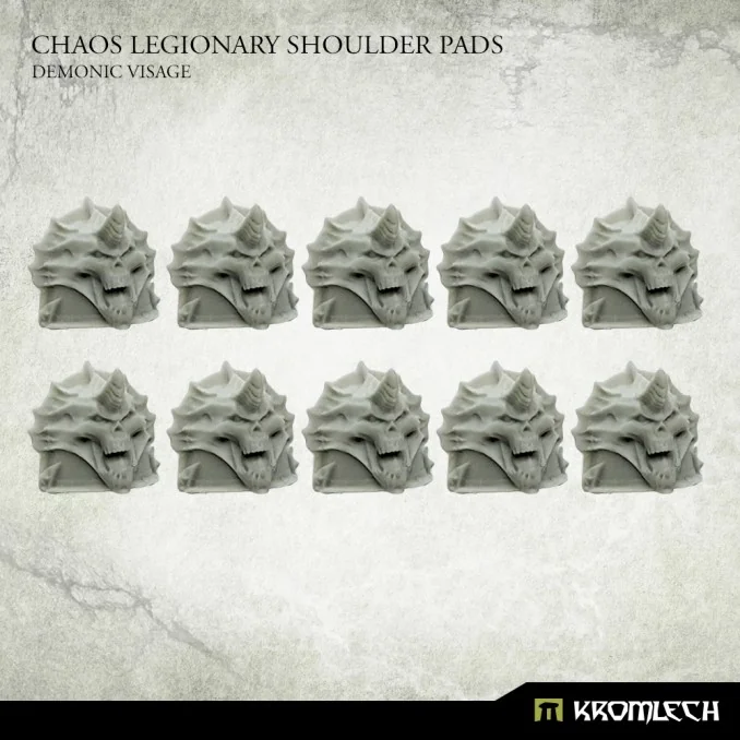 Chaos Legionary Shoulder Pads: Demon...