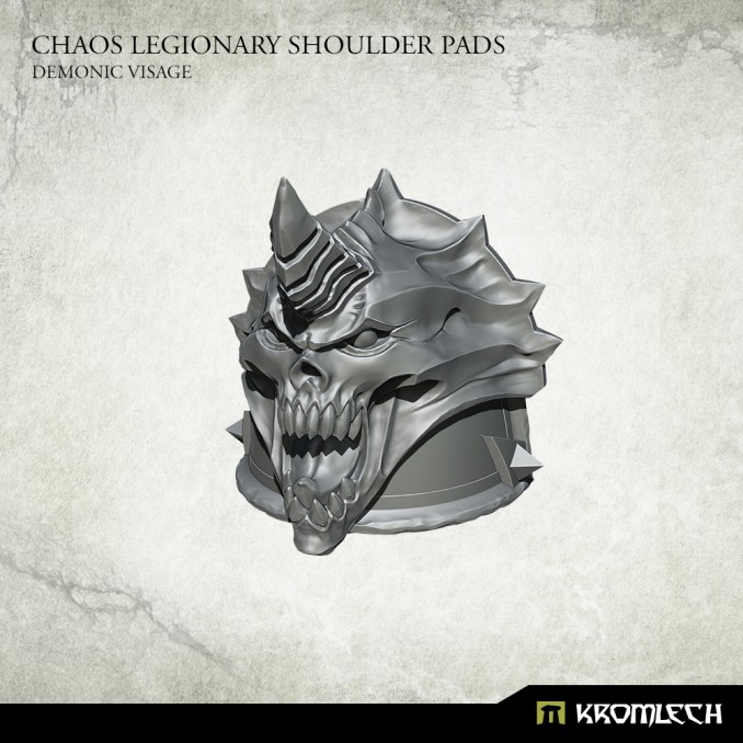 Chaos Legionary Shoulder Pads: Demon...