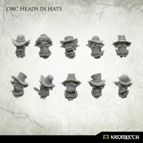 Orc Heads in Hats