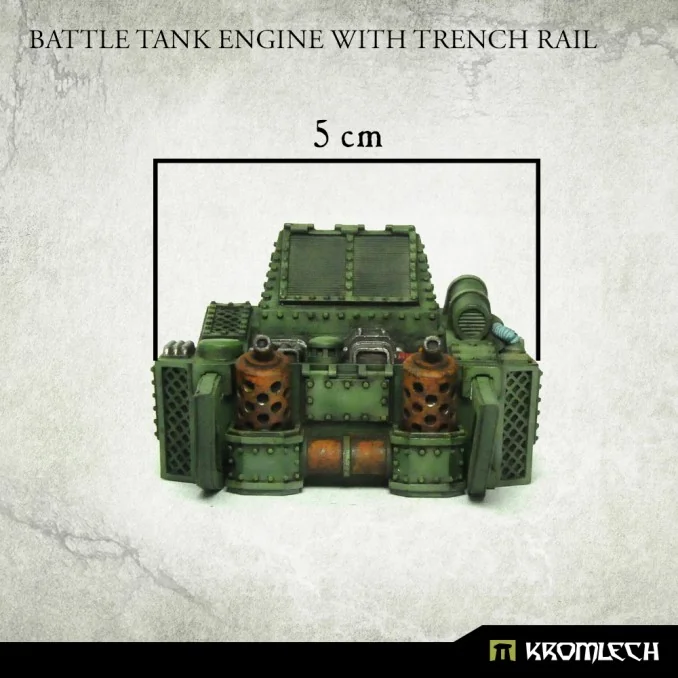 Battle Tank Engine with Trench Rail