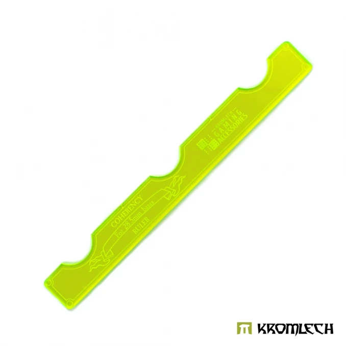 Coherency Ruler - 28.5mm Bases - Green