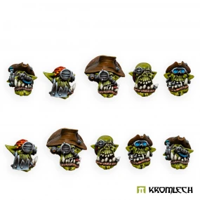 Orc Cyber Pirates Heads