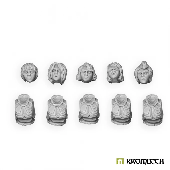 Imperial Guardswoman torsos and heads