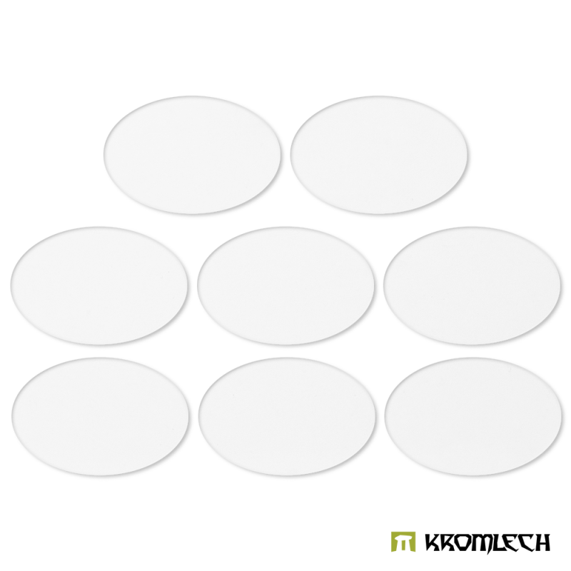 Clear Acrylic Bases: Oval 105x70mm