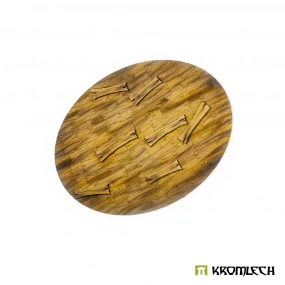 Wooden Planks 120x92 mm Oval Base Topper