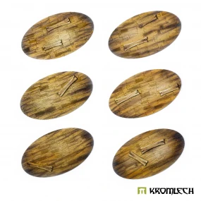 Wooden Planks 90x52 mm Oval Base Toppers