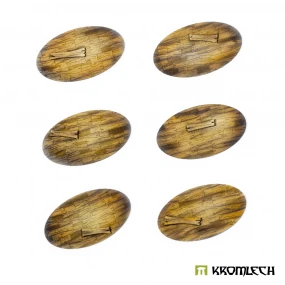 Wooden Planks 75x42 mm Oval Base Toppers