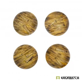 Wooden Planks 60 mm Round Base Toppers