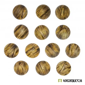 Wooden Planks 40 mm Round Base Toppers