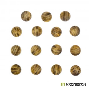 Wooden Planks 32 mm Round Base Toppers