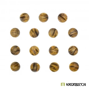 Wooden Planks 28.5 mm Round Base Toppers