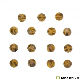Wooden Planks 25 mm Round Base Toppers