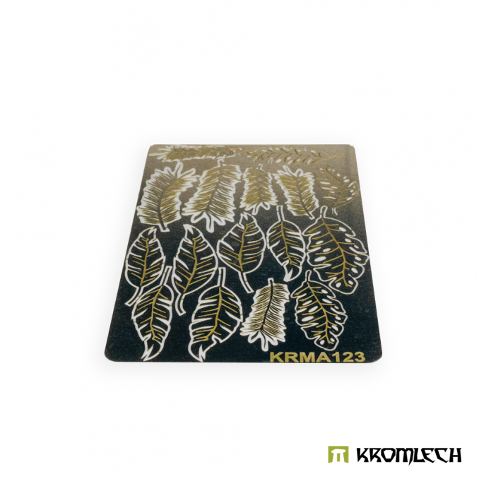 Etched Brass Jungle Tree Leaves