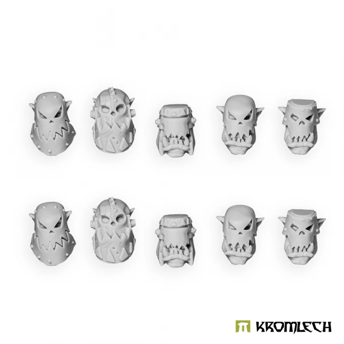 Orc Heads in Skul Masks